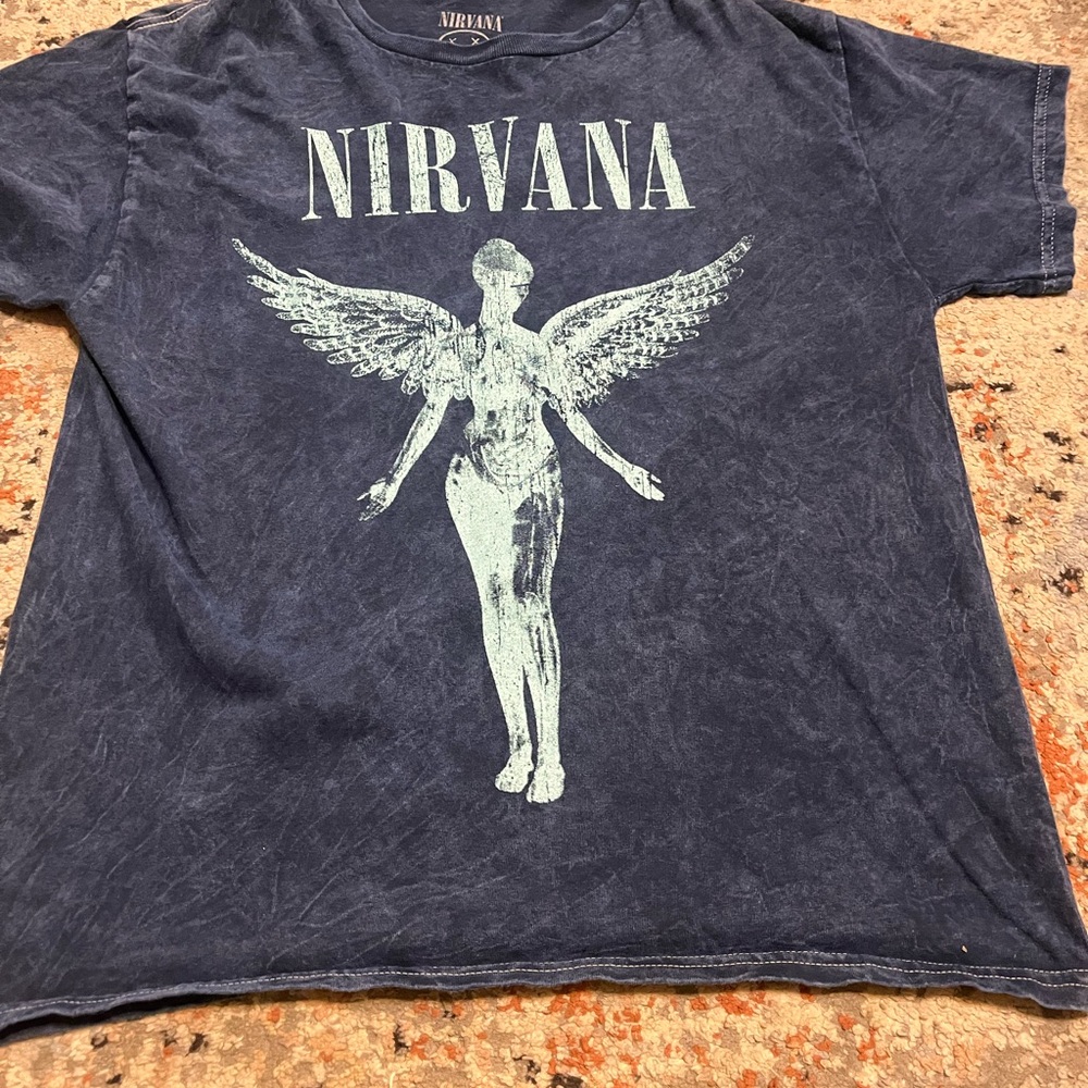 NIRVANA Blue Angel Graphic Tee
